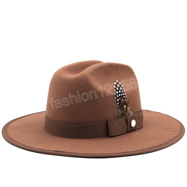 khaki wool women fedora wide brim hats elegant lady gangster trilby felt homburg church jazz hat men cowboy hats, Blue;gray
khaki wool women fedora wide brim hats elegant lady gangster trilby felt homburg church jazz hat men cowboy hats, Blue;gray