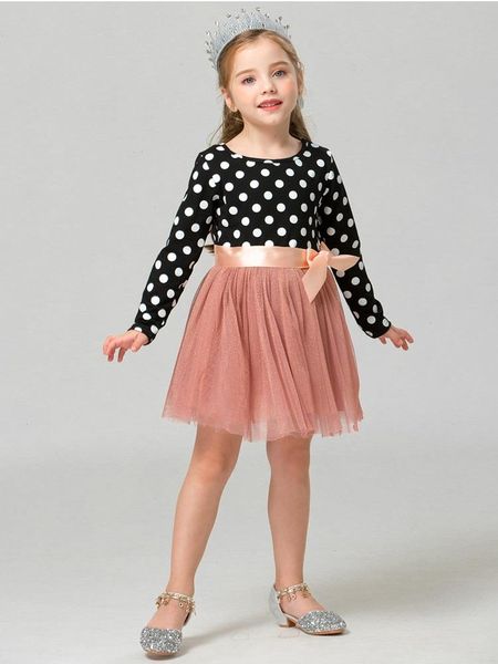autumn winter girl long sleeve dress polka dot bow princess little kids casual clothing children birthday party gown 3-8y, Red;yellow
autumn winter girl long sleeve dress polka dot bow princess little kids casual clothing children birthday party gown 3-8y, Red;yellow