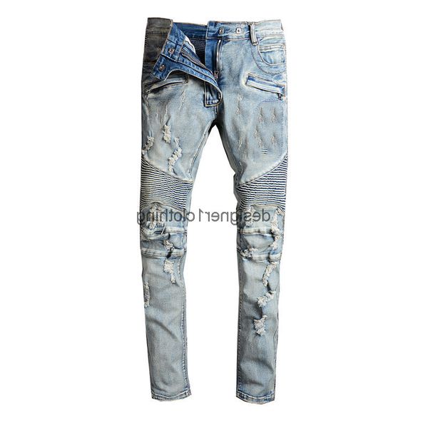 mens jeans distressed ripped biker jeans slim fit motorcycle biker denim for men fashion designer hip hop mens pants2, Blue
mens jeans distressed ripped biker jeans slim fit motorcycle biker denim for men fashion designer hip hop mens pants2, Blue