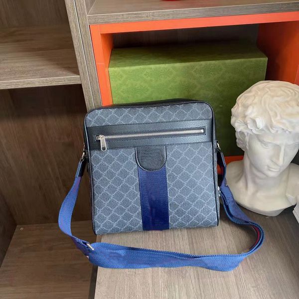 designer business men's bag oblique hanging single shoulder bag.
