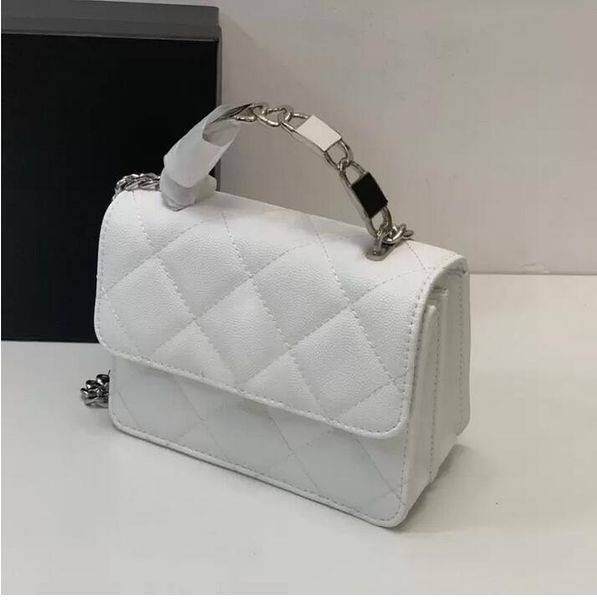 grace womens classic mini flap vanity handle caviar leather bags enamel quilted silver metal hardware chain crossbody shoulder card holder c
grace womens classic mini flap vanity handle caviar leather bags enamel quilted silver metal hardware chain crossbody shoulder card holder c