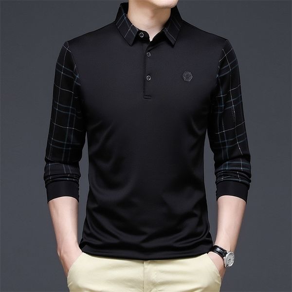 ymwmhu fashion solid polo shirt men korean fashion clothing long sleeve casual fit slim man polo shirt button collar 220708, White;black
ymwmhu fashion solid polo shirt men korean fashion clothing long sleeve casual fit slim man polo shirt button collar 220708, White;black