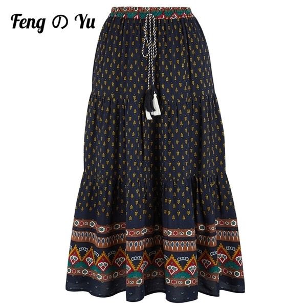 fashion bohemian long skirt women's elegant holiday summer casual high elastic waist floral print sea blue retro 220322, Black
fashion bohemian long skirt women's elegant holiday summer casual high elastic waist floral print sea blue retro 220322, Black