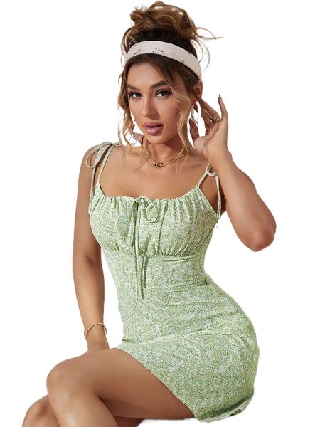 ditsy floral print knot front ruched bust cami dress b5tn#, Black;gray
ditsy floral print knot front ruched bust cami dress b5tn#, Black;gray