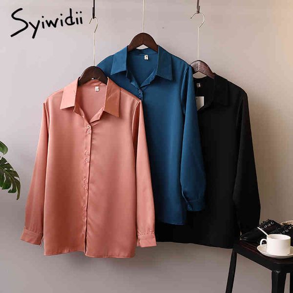 satin button up shirt women korean fashion clothes long sleeve blouse vintage office silk blue black pink 210415, White
satin button up shirt women korean fashion clothes long sleeve blouse vintage office silk blue black pink 210415, White