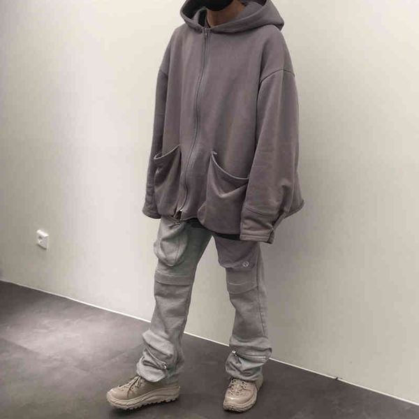 european and american high street vibe style pants men's fashion brand small multi pocket functional overalls wook straight of the, Black
european and american high street vibe style pants men's fashion brand small multi pocket functional overalls wook straight of the, Black