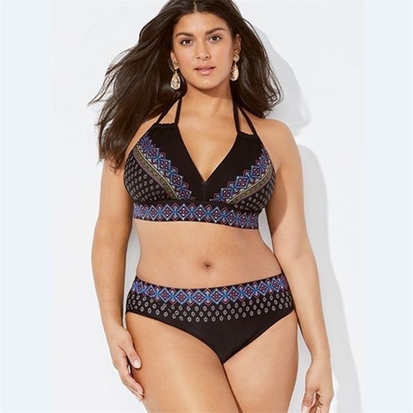 l4xl plus size bikini print halter swimsuit women large sizes swimwear retro bathing suit high waisted swimsuit strappy bikini y200319, White;black
l4xl plus size bikini print halter swimsuit women large sizes swimwear retro bathing suit high waisted swimsuit strappy bikini y200319, White;black