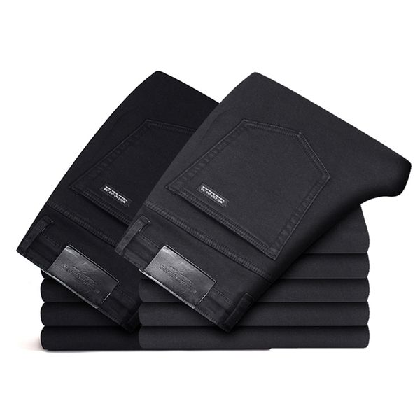 black grey brands jeans trousers men clothes elasticity skinny business casual male denim slim pants classic style 210723, Blue
black grey brands jeans trousers men clothes elasticity skinny business casual male denim slim pants classic style 210723, Blue
