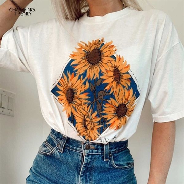 womens t-shirts loose t-shirts summer tshirt creative daisies printed women t-shirt short sleeve woman tee female t shirt 210702, White
womens t-shirts loose t-shirts summer tshirt creative daisies printed women t-shirt short sleeve woman tee female t shirt 210702, White
