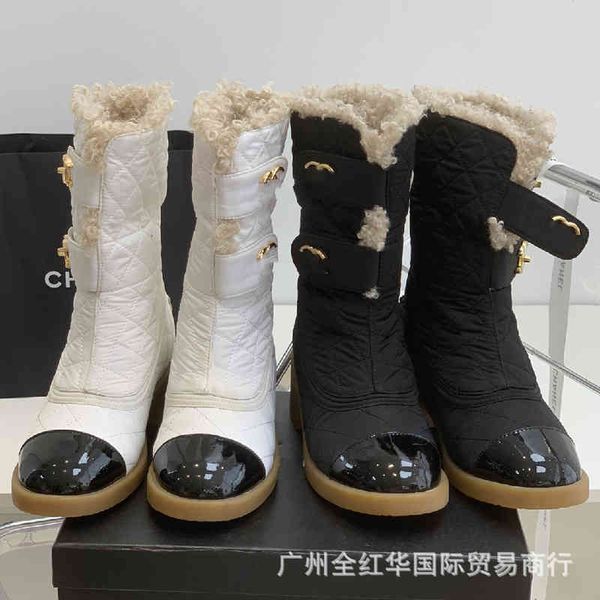 boots winter small fragrance wind front buckle sheep curly wool medium tube snow boots women's thick heel lamb cotton, Black
boots winter small fragrance wind front buckle sheep curly wool medium tube snow boots women's thick heel lamb cotton, Black