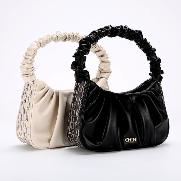 chch fashion pleated handle bags women solid color cloud pu leather letter shoulder bags armpit bag leisure small tote
chch fashion pleated handle bags women solid color cloud pu leather letter shoulder bags armpit bag leisure small tote
