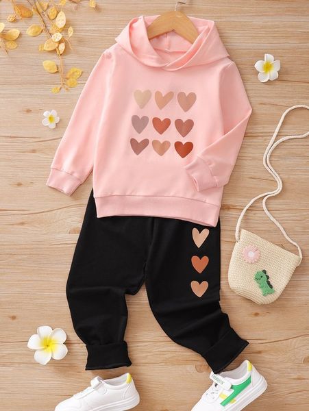 little girl's love pattern hoodie and panties she, White
little girl's love pattern hoodie and panties she, White