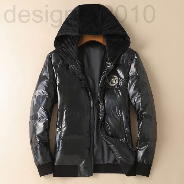 men's down & parkas designer 2021 winter new korean slim fit men's fashion trend splicing hooded down jacket white duck, Black
men's down & parkas designer 2021 winter new korean slim fit men's fashion trend splicing hooded down jacket white duck, Black