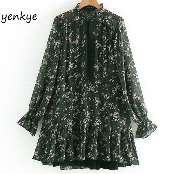 women vintage floral print dress lady bow tie stand collar long sleeve aline ruffle flowy casual dress xngc9570 t200416, Black;gray
women vintage floral print dress lady bow tie stand collar long sleeve aline ruffle flowy casual dress xngc9570 t200416, Black;gray
