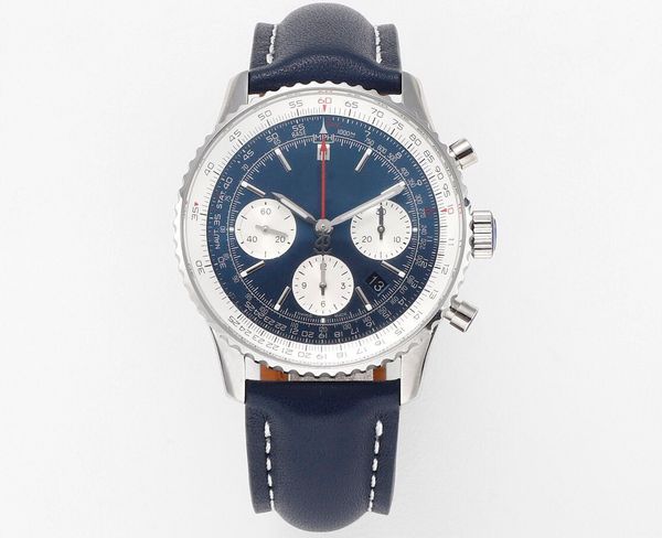 men's watch is equipped with a new b01 timing multi-functional mechanical movement, sapphire mirror, high-end refined steel shell belt, Slivery;brown
men's watch is equipped with a new b01 timing multi-functional mechanical movement, sapphire mirror, high-end refined steel shell belt, Slivery;brown