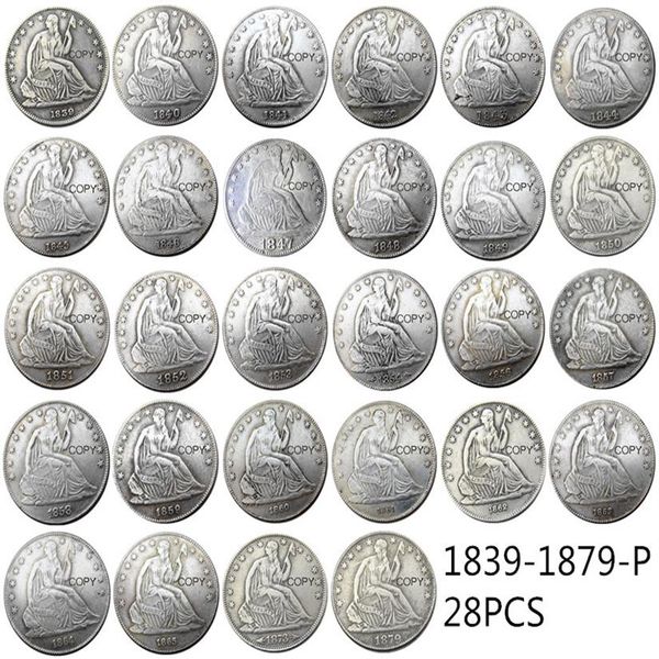 us full set of(1839-1879 )p o cc 51pcs liberty seated half dollar craft silver plated copy decorate coin metal dies manufacturing 269a
us full set of(1839-1879 )p o cc 51pcs liberty seated half dollar craft silver plated copy decorate coin metal dies manufacturing 269a