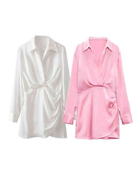 pb&za women 2022 autumn new chic fashion silk satin texture mini dress vintage long sleeve female dresses vestidos mujer t220804, Black;gray
pb&za women 2022 autumn new chic fashion silk satin texture mini dress vintage long sleeve female dresses vestidos mujer t220804, Black;gray