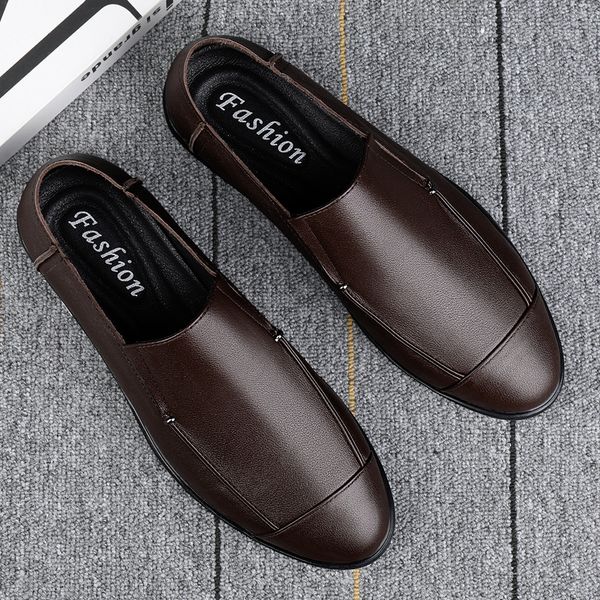 genuine leather men casual shoes breathable mens loafers fashion slip-on soft driving shoes british style classic luxury brand, Black
genuine leather men casual shoes breathable mens loafers fashion slip-on soft driving shoes british style classic luxury brand, Black