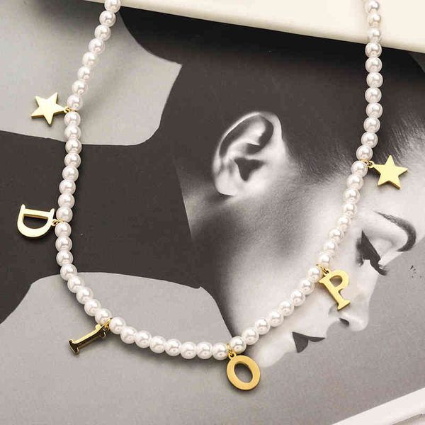 fine titanium steel small fragrance pearl letter five pointed star bracelet necklace set manual string jewelry combination, Golden;silver
fine titanium steel small fragrance pearl letter five pointed star bracelet necklace set manual string jewelry combination, Golden;silver