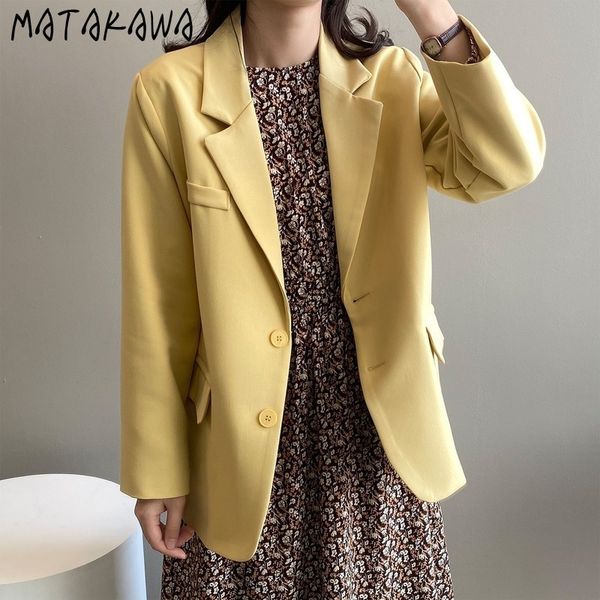 korean loose women blazers spring notched suit female retro casual jacket single breasted blazer 210506, White;black
korean loose women blazers spring notched suit female retro casual jacket single breasted blazer 210506, White;black