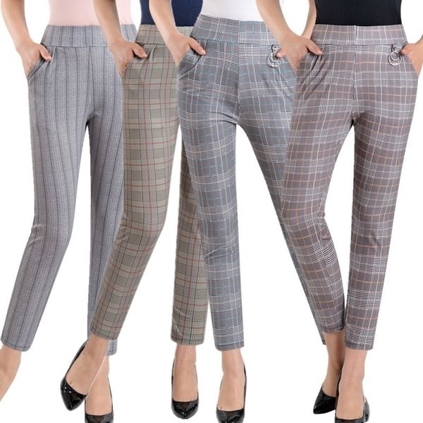women plus size plaid pants anklelength high waist summer fitness trousers plus size 3xl 4xl 5xl streetwear y200114, Black;white
women plus size plaid pants anklelength high waist summer fitness trousers plus size 3xl 4xl 5xl streetwear y200114, Black;white