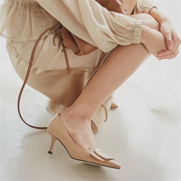 sandals square button naked color pointed high heels women's temperament in spring shallow cow leather thin heel shoes f6oj, Black
sandals square button naked color pointed high heels women's temperament in spring shallow cow leather thin heel shoes f6oj, Black