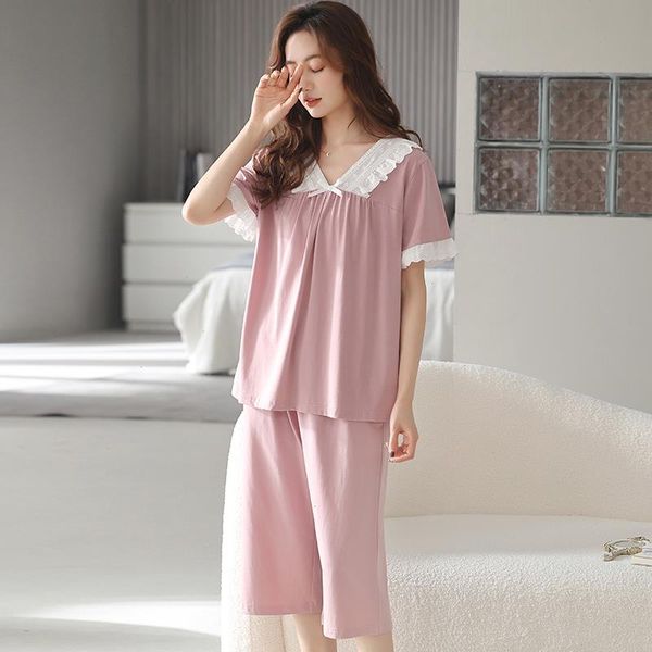 pajamas for women summer pyjama set solid elegant sleepwear modal womens pijama lady loungewear, Black;red
pajamas for women summer pyjama set solid elegant sleepwear modal womens pijama lady loungewear, Black;red