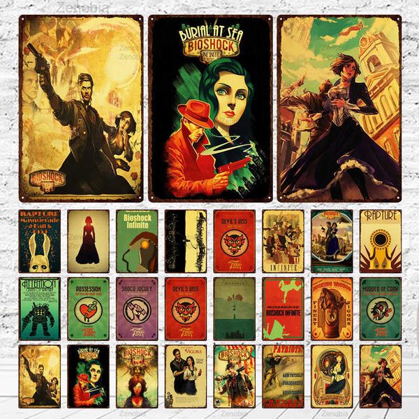 vintage metal sign shooting game bioshock infinite retro tin poster wall art man cave decor for home bar cafe shabby plaque gift
vintage metal sign shooting game bioshock infinite retro tin poster wall art man cave decor for home bar cafe shabby plaque gift