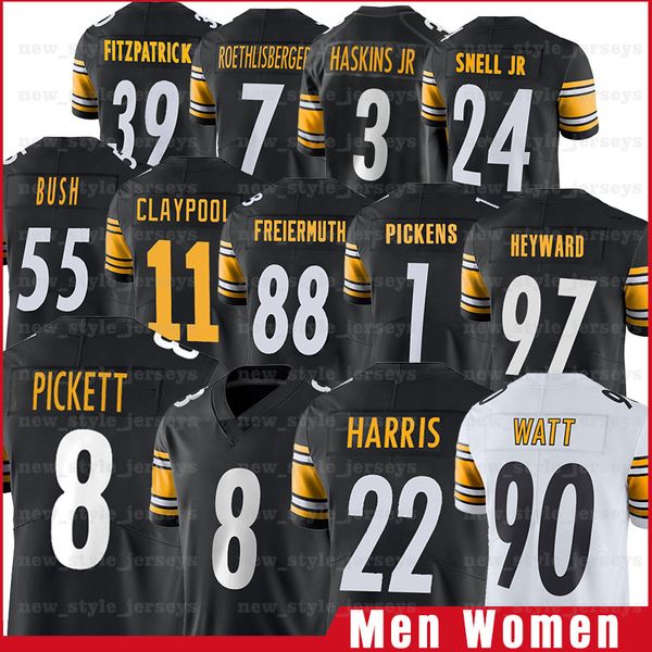 22 najee harris men''steelers''8 kenny pickett minkah fitzpatrick chase claypool mason rudolph pat freiermuth cameron he, Black;red
22 najee harris men''steelers''8 kenny pickett minkah fitzpatrick chase claypool mason rudolph pat freiermuth cameron he, Black;red