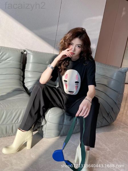women's t-shirt designer chaopai 22 early spring new chihiro short sleeved t-shirt women's loose pullover men's and same prin, White
women's t-shirt designer chaopai 22 early spring new chihiro short sleeved t-shirt women's loose pullover men's and same prin, White