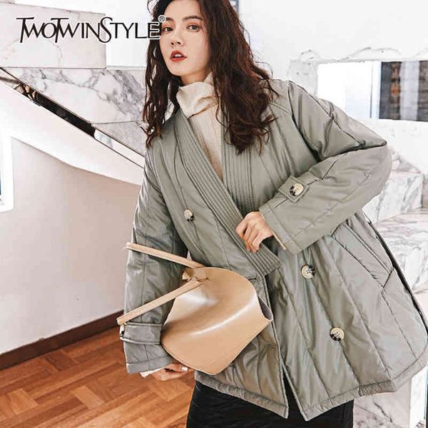 winter casual parkas for women stand collar long sleeve lace up bowknot korean cotton coat female fashion 210423, Black
winter casual parkas for women stand collar long sleeve lace up bowknot korean cotton coat female fashion 210423, Black