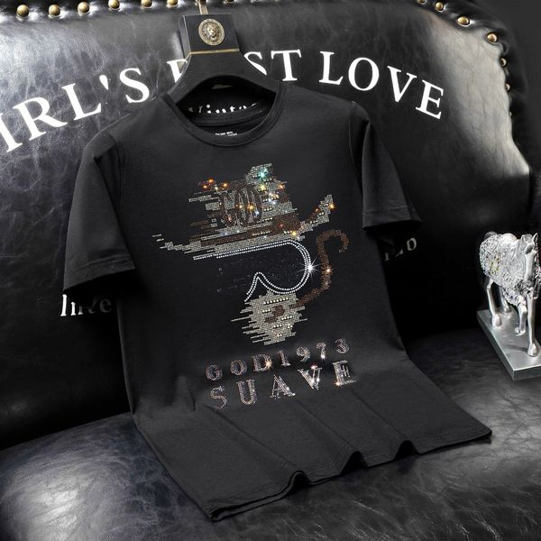men's t-shirts designer short sleeve t-shirt 2022 summer new fashion chinese monkey print drill half t-shirt men's wear xjpa, White;black
men's t-shirts designer short sleeve t-shirt 2022 summer new fashion chinese monkey print drill half t-shirt men's wear xjpa, White;black