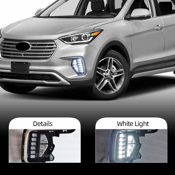 1set for hyundai santa fe 2017 2018 2019 led drl fog lamp daytime running light front bumper fog lights lamp driving lamp
1set for hyundai santa fe 2017 2018 2019 led drl fog lamp daytime running light front bumper fog lights lamp driving lamp
