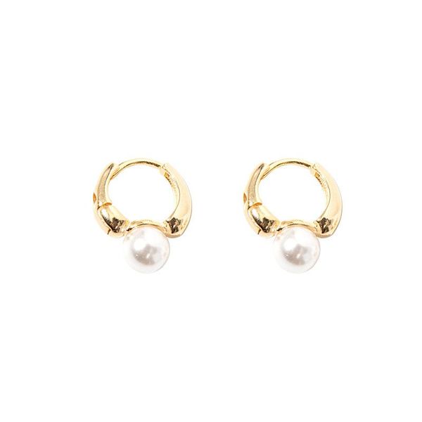hoop & huggie vintage french pearl earrings female cute temperament wedding for women korean fashion small round earring, Golden;silver
hoop & huggie vintage french pearl earrings female cute temperament wedding for women korean fashion small round earring, Golden;silver