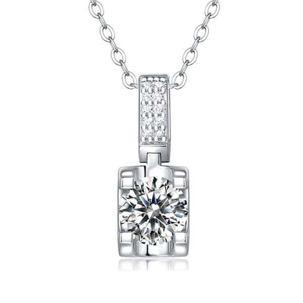 925 sterling silver 1 ct d color moissanite pendant necklace for women jewelry platinum 4 prong clavicle necklace gift
925 sterling silver 1 ct d color moissanite pendant necklace for women jewelry platinum 4 prong clavicle necklace gift
