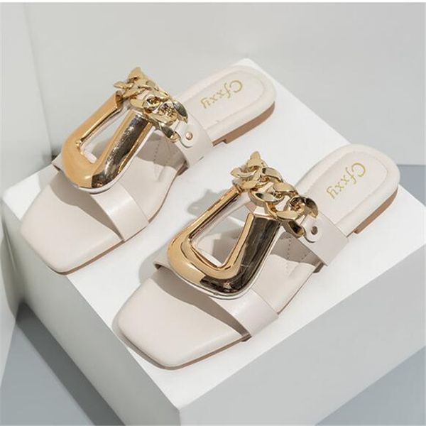 fashion soft leather sandals mules summers slides flat chain female slipper wide u buckle casual beach slip shoes, Black
fashion soft leather sandals mules summers slides flat chain female slipper wide u buckle casual beach slip shoes, Black