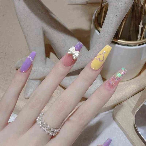 false nails 24pcs box cartoon ballerina nail patches press on detachable coffin fake with bow design full cover tips 0616, Red;gold
false nails 24pcs box cartoon ballerina nail patches press on detachable coffin fake with bow design full cover tips 0616, Red;gold
