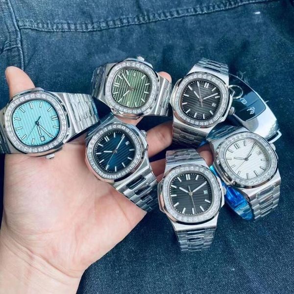 new arrivals nautilus watch men automatic watch 5711 silver bang blue stainless mens mechanical diamonds bezel di lusso wristwatch date ikwa, Slivery;brown
new arrivals nautilus watch men automatic watch 5711 silver bang blue stainless mens mechanical diamonds bezel di lusso wristwatch date ikwa, Slivery;brown