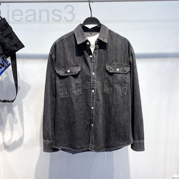 men's casual shirts designer clothing 22 spring and autumn washed cotton work shirt men's loose soft black gray long sleeved coat, White;black
men's casual shirts designer clothing 22 spring and autumn washed cotton work shirt men's loose soft black gray long sleeved coat, White;black
