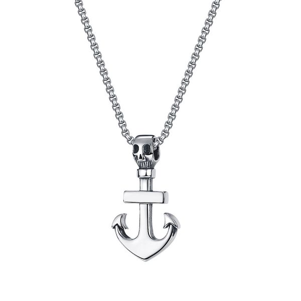 silver pirate anchor cool pendants mens punk necklace for men fashion hip hop jewelry stainless steel chain gifts
silver pirate anchor cool pendants mens punk necklace for men fashion hip hop jewelry stainless steel chain gifts