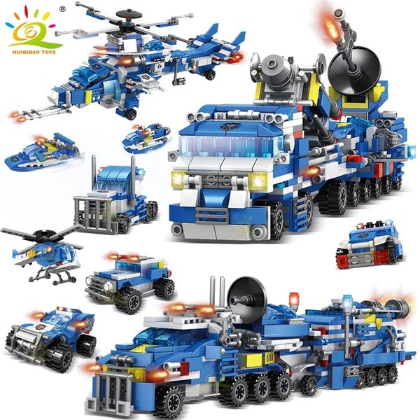 huiqibao 8in1 city command trucks building blocks with policeman car helicopter boat model bricks toys for children kids 220715
huiqibao 8in1 city command trucks building blocks with policeman car helicopter boat model bricks toys for children kids 220715