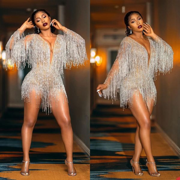 silver mini prom dress beaded beads tassel long sleeve mermaid gowns formal party evening dresses special occasion, Black
silver mini prom dress beaded beads tassel long sleeve mermaid gowns formal party evening dresses special occasion, Black