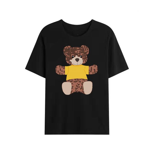 2022 famous men's women's t shirt streetwear stylist bear graphic print short sleeve street fashion top, White;black
2022 famous men's women's t shirt streetwear stylist bear graphic print short sleeve street fashion top, White;black