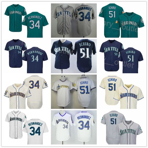 vintage baseball throwback 51 suzuki ichiro jersey men retro 34 felix hernandez all stitched team navy blue white purple grey green flexbase, Blue;black
vintage baseball throwback 51 suzuki ichiro jersey men retro 34 felix hernandez all stitched team navy blue white purple grey green flexbase, Blue;black