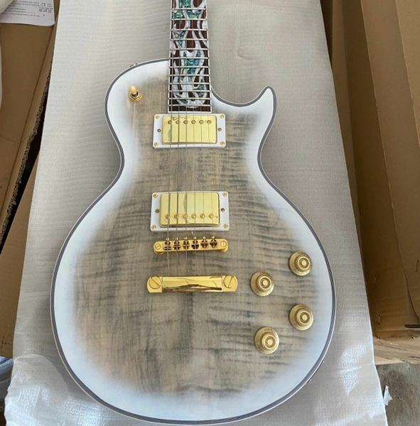 upgrade solid maple body run gray burst flame maple electric guitar 5 piece neck
upgrade solid maple body run gray burst flame maple electric guitar 5 piece neck