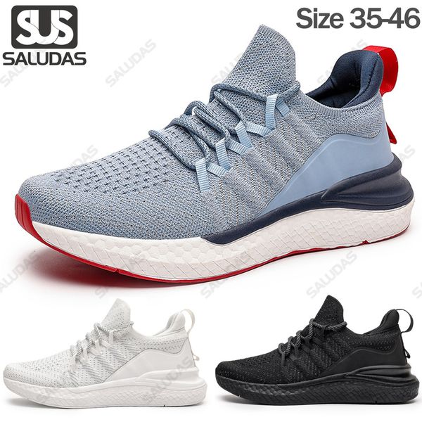 saludas men sneakers fishbone locking system sports shoes 5 lightweight shoe stretch knitt breathable city runing women 220811, Black
saludas men sneakers fishbone locking system sports shoes 5 lightweight shoe stretch knitt breathable city runing women 220811, Black