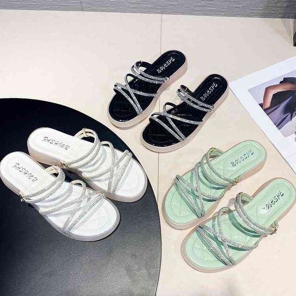 two sandals lady 2022 new summer fairy soft wear flat bottom women's 2022 brand luxury fashion design ladies slippers, Black
two sandals lady 2022 new summer fairy soft wear flat bottom women's 2022 brand luxury fashion design ladies slippers, Black