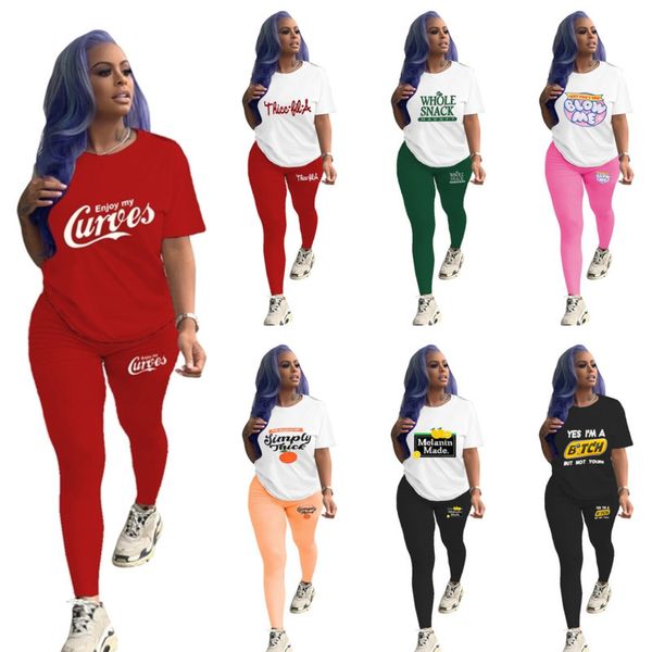 retail 2022 designer leggings set women tracksuits 2 piece set printed t shirt short sleeve pants suits jogger set fashion casual clothing, Gray
retail 2022 designer leggings set women tracksuits 2 piece set printed t shirt short sleeve pants suits jogger set fashion casual clothing, Gray