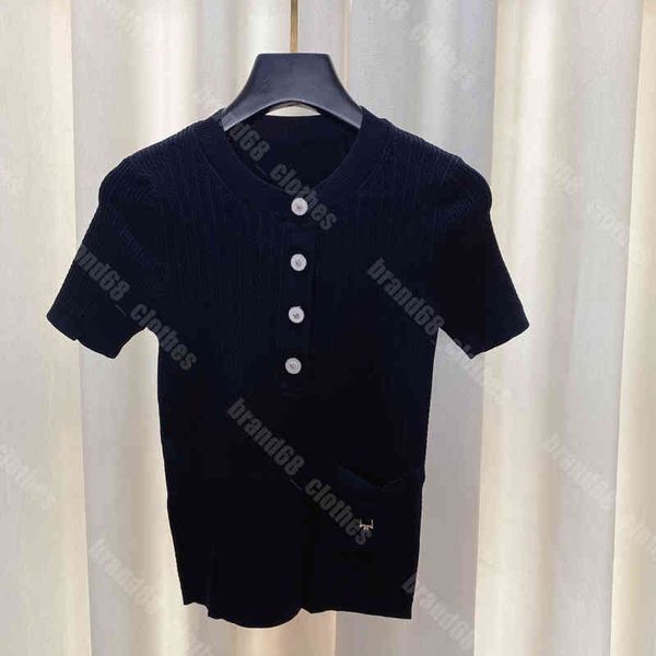 22ss summer women solid color knitted sweater t shirt wool knit short sleeve shirts tee wholesale sweaters crochet mujer logo brand casual w, White
22ss summer women solid color knitted sweater t shirt wool knit short sleeve shirts tee wholesale sweaters crochet mujer logo brand casual w, White