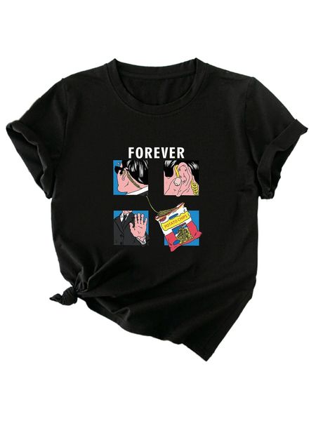 letter and figure graphic tee 20tw#, White
